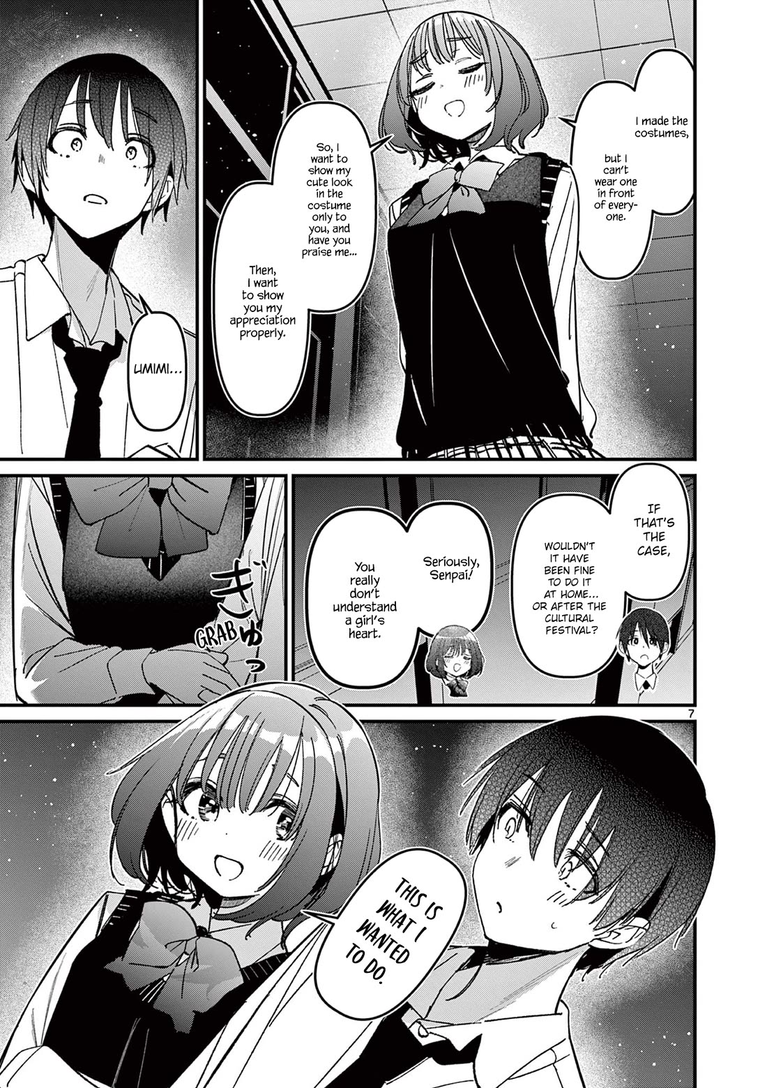 Someone's Girlfriend Chapter 55 page 7 - Chapter 55: Just the two of us at school at night...