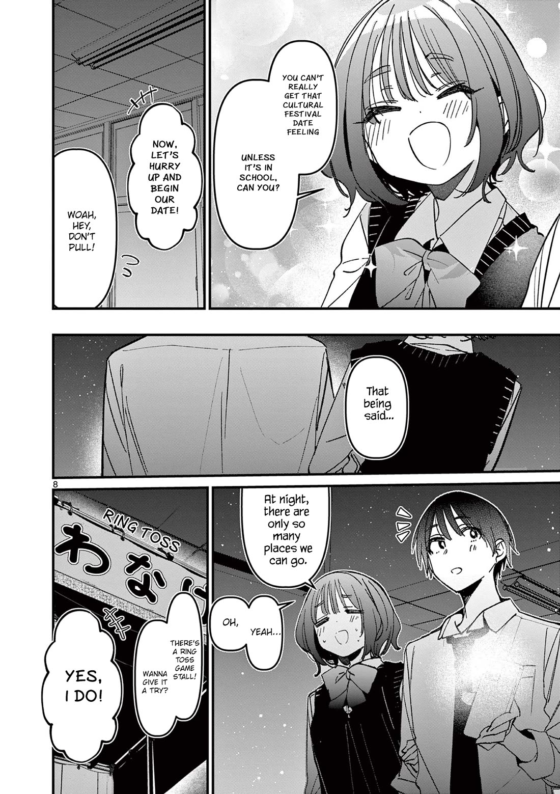Someone's Girlfriend Chapter 55 page 8 - Chapter 55: Just the two of us at school at night...