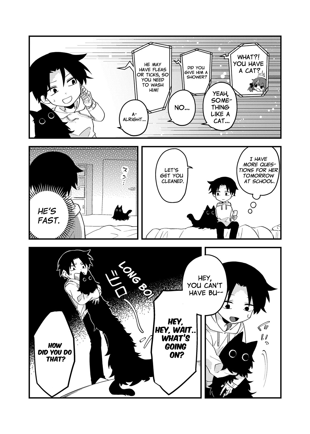 Something Like a Cat Chapter 3 page 2 - Chapter 3: He hates water
