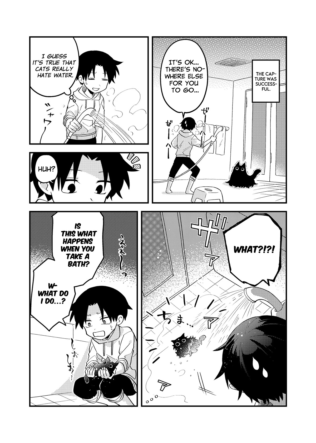 Something Like a Cat Chapter 3 page 3 - Chapter 3: He hates water