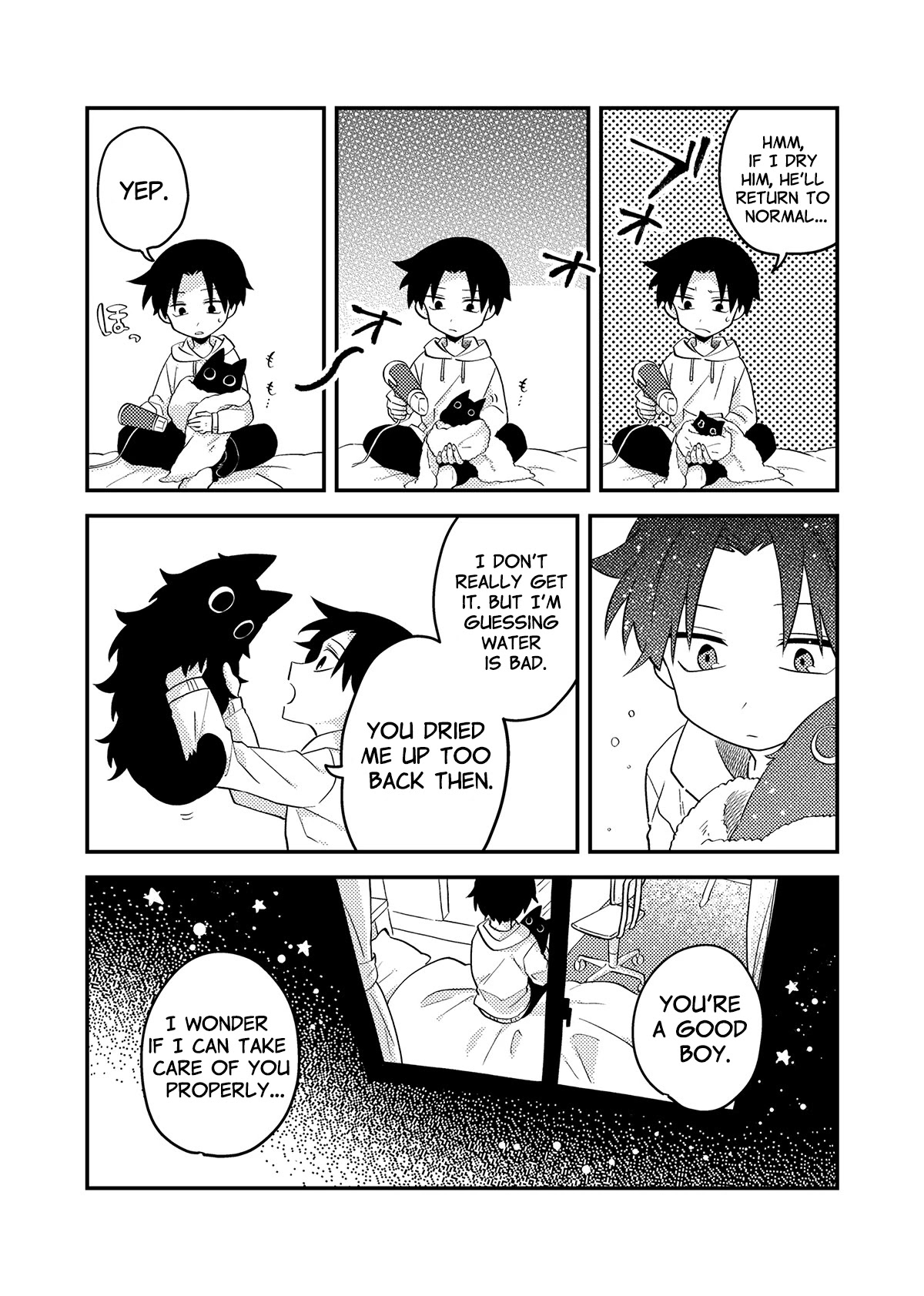 Something Like a Cat Chapter 3 page 4 - Chapter 3: He hates water