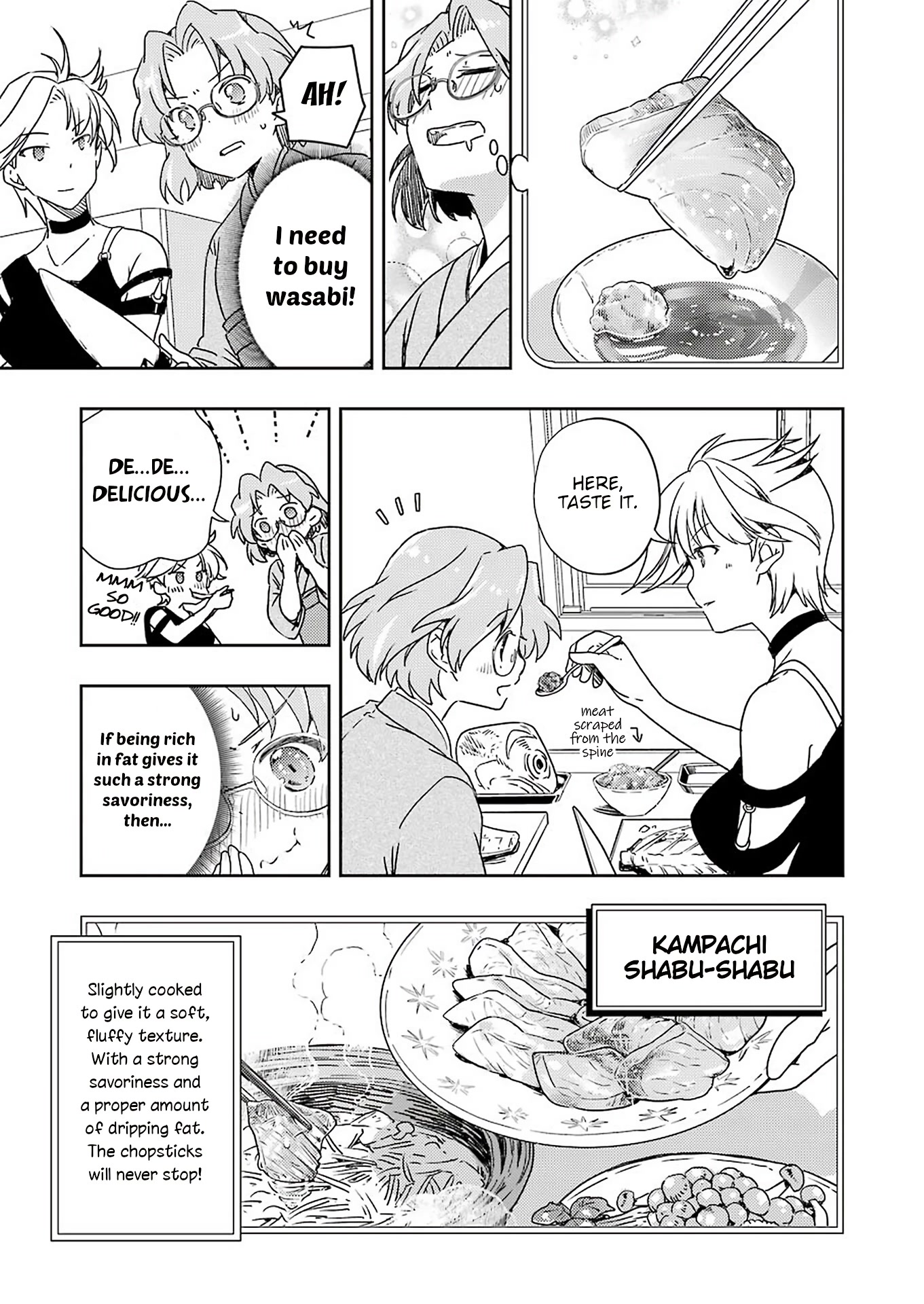 Someya Mako's Mahjong Parlor Food Chapter 23 page 11 - Chapter 23: Encouraging staff meal of all sorts of Kampachi dishes