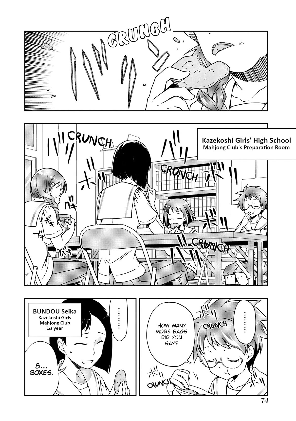 Someya Mako's Mahjong Parlor Food Chapter 25 page 2 - Chapter 25: Senbei and Cinnamon Rolls