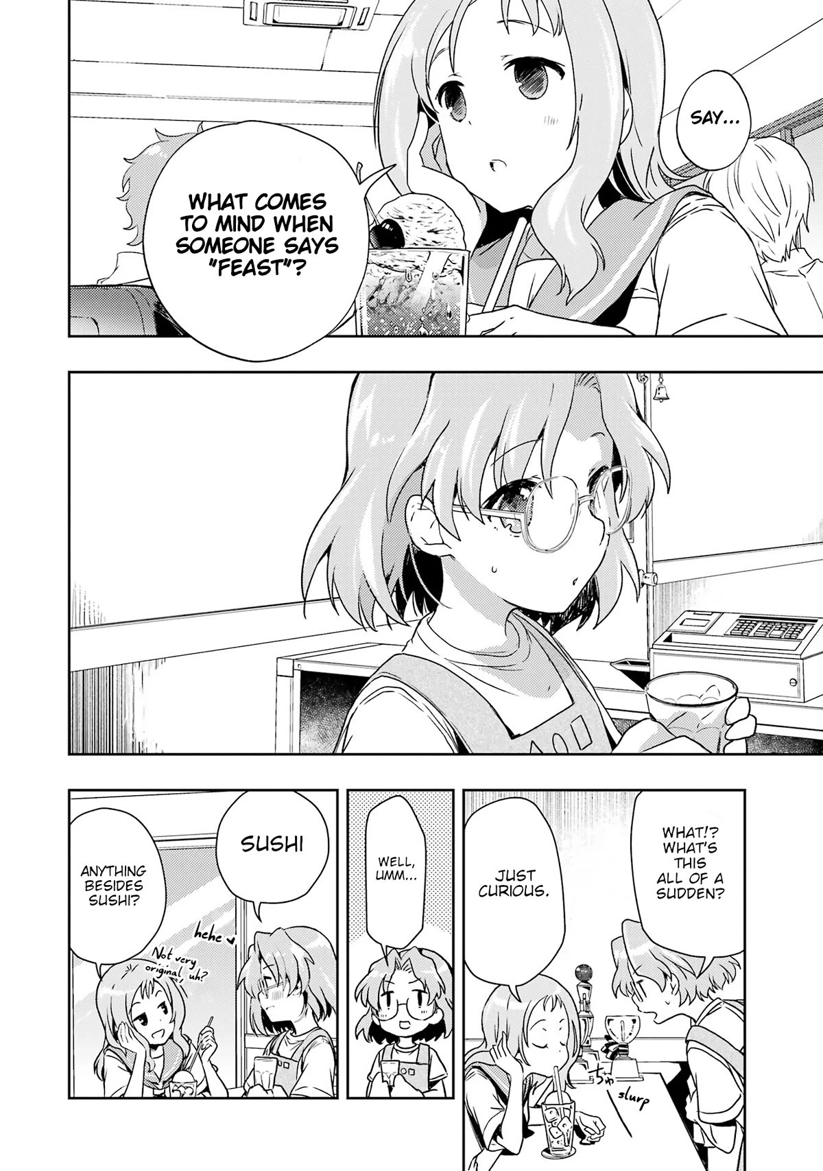 Someya Mako's Mahjong Parlor Food Chapter 27 page 4 - Chapter 27: A Feast! The Vanishing Mystery Meat! ~ Juicy Fried Chicken Tulips ~