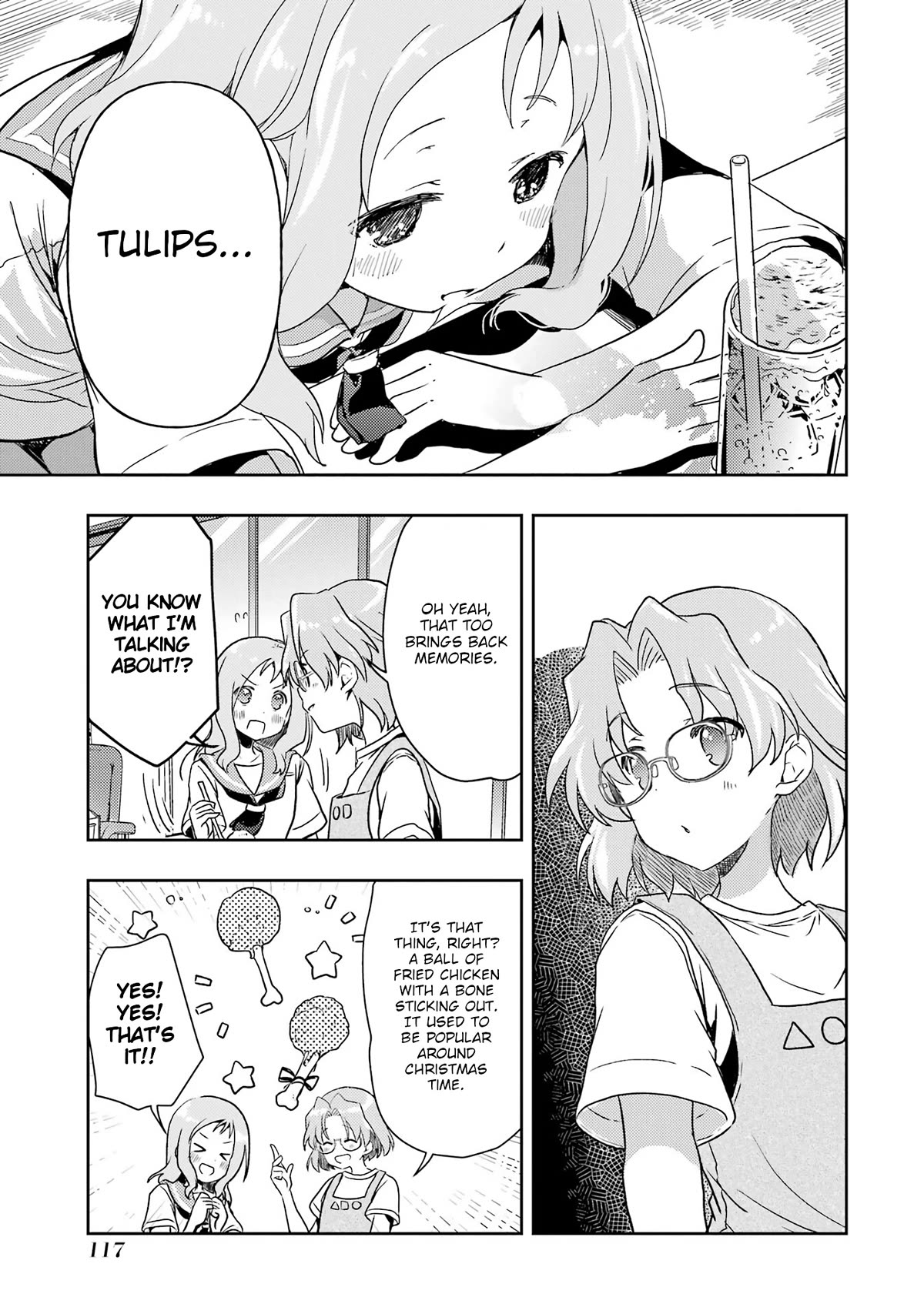 Someya Mako's Mahjong Parlor Food Chapter 27 page 9 - Chapter 27: A Feast! The Vanishing Mystery Meat! ~ Juicy Fried Chicken Tulips ~