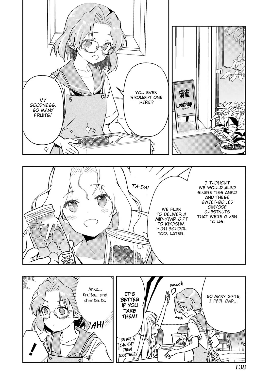 Someya Mako's Mahjong Parlor Food Chapter 28 page 12 - Chapter 28: Ryuumonbuchi Touka's Mid-Year Gift