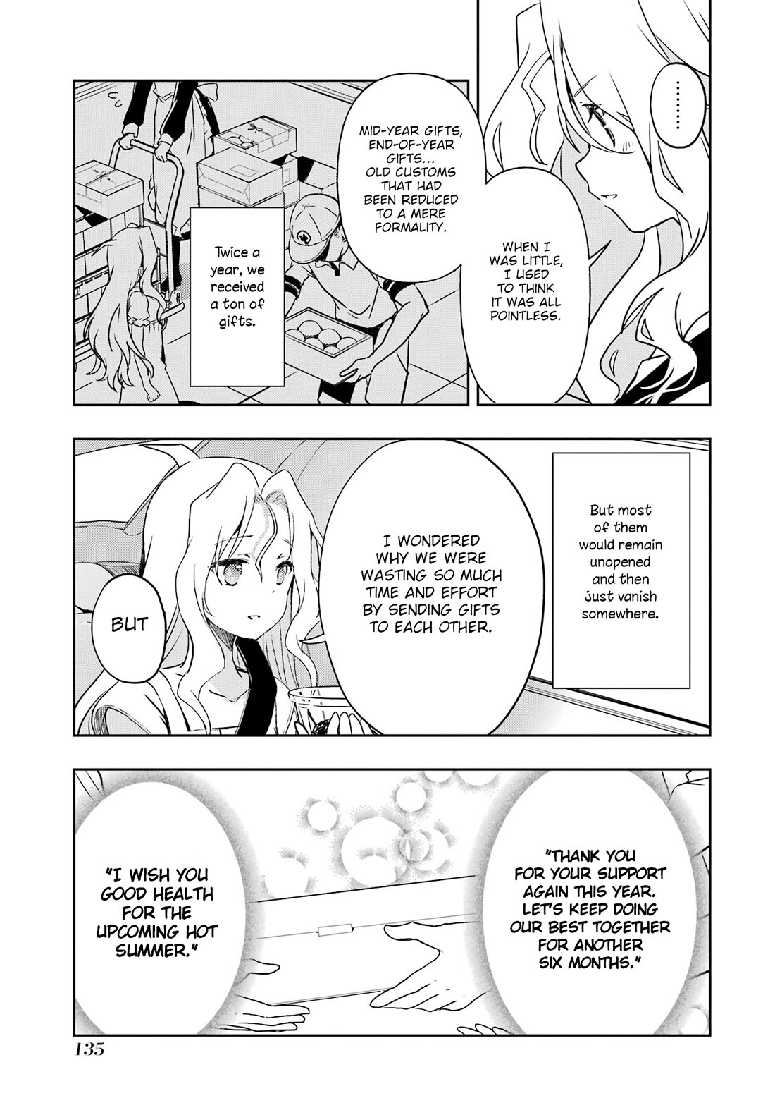 Someya Mako's Mahjong Parlor Food Chapter 28 page 9 - Chapter 28: Ryuumonbuchi Touka's Mid-Year Gift