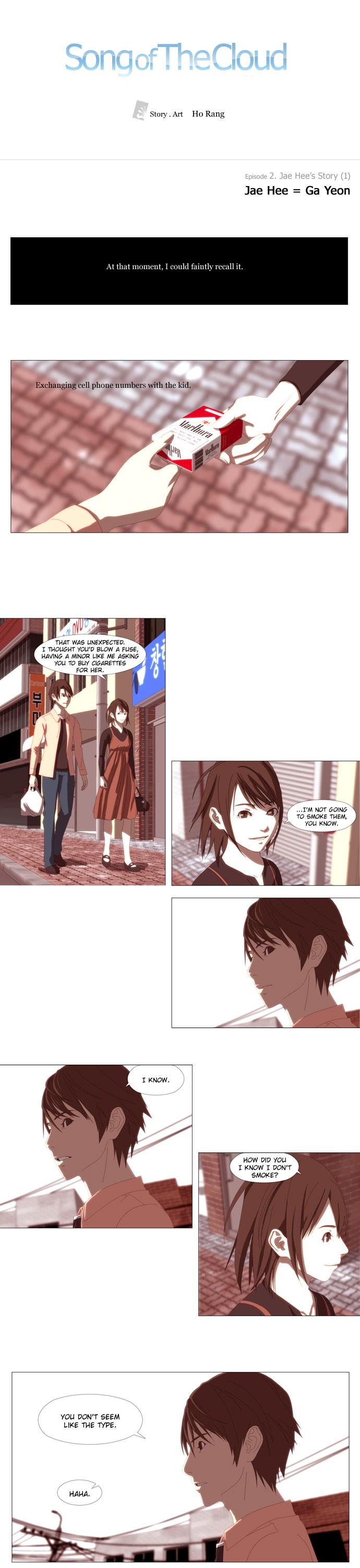 Song of the Cloud Chapter 13 page 1 - Chapter 13: Jae Hee = Ga Yeon