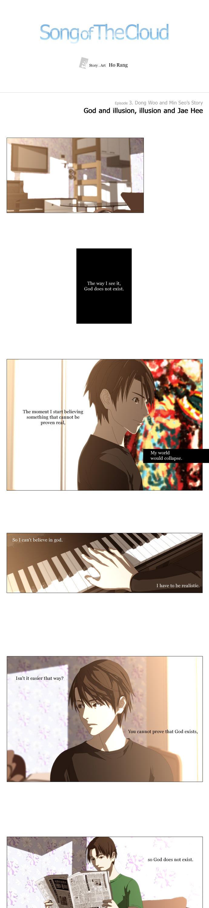 Song of the Cloud Chapter 22 page 1 - Chapter 22: God and Illusion, Illusion and Jae Hee