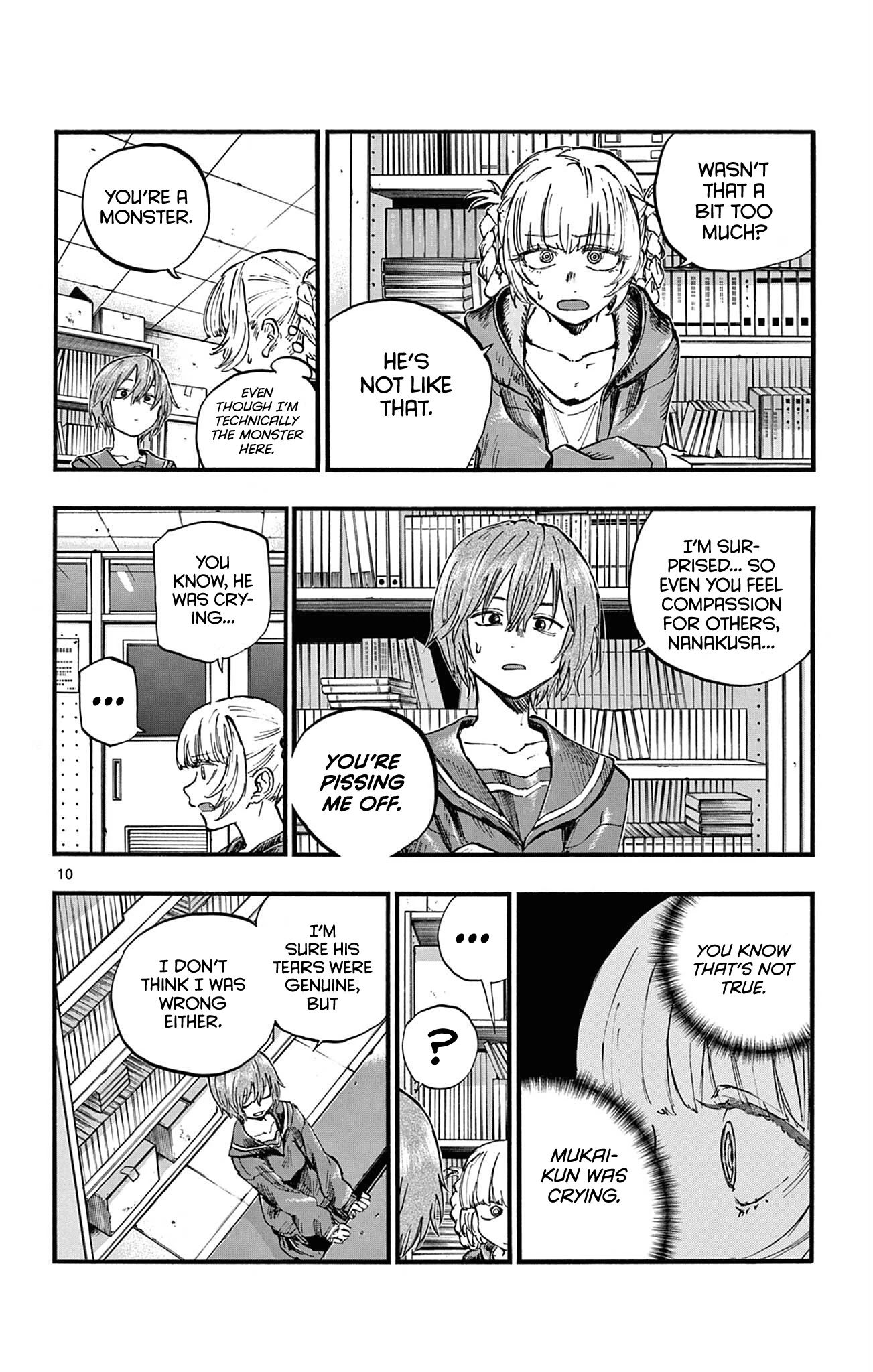 Song of the Night Walkers Chapter 76 page 10 - Chapter 76: ‘Cause You’re Dumb, Nanakusa-san