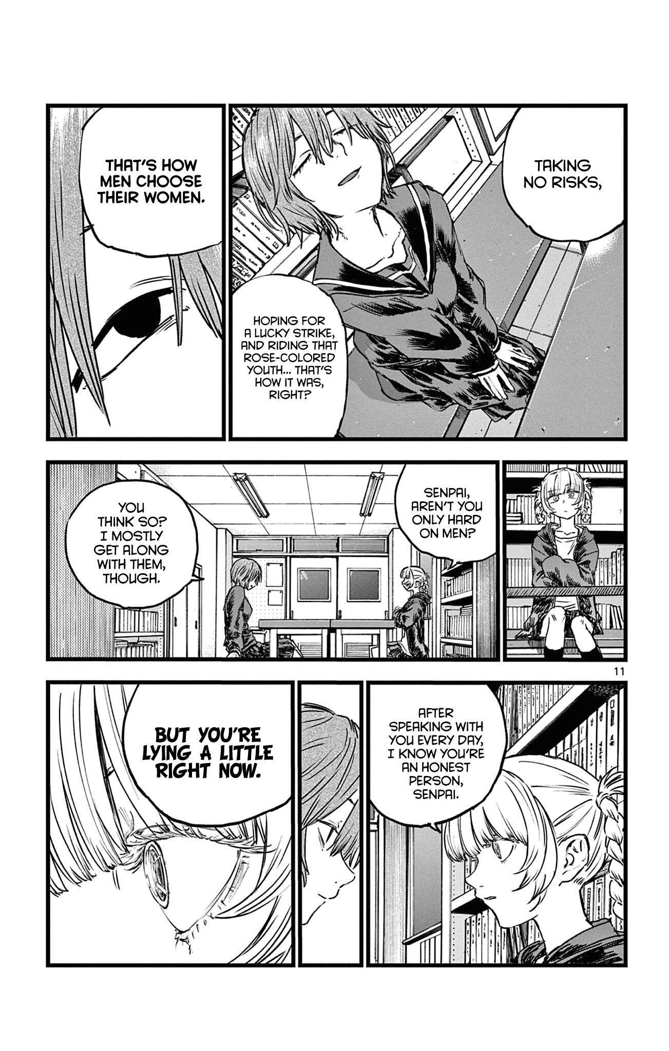 Song of the Night Walkers Chapter 76 page 11 - Chapter 76: ‘Cause You’re Dumb, Nanakusa-san