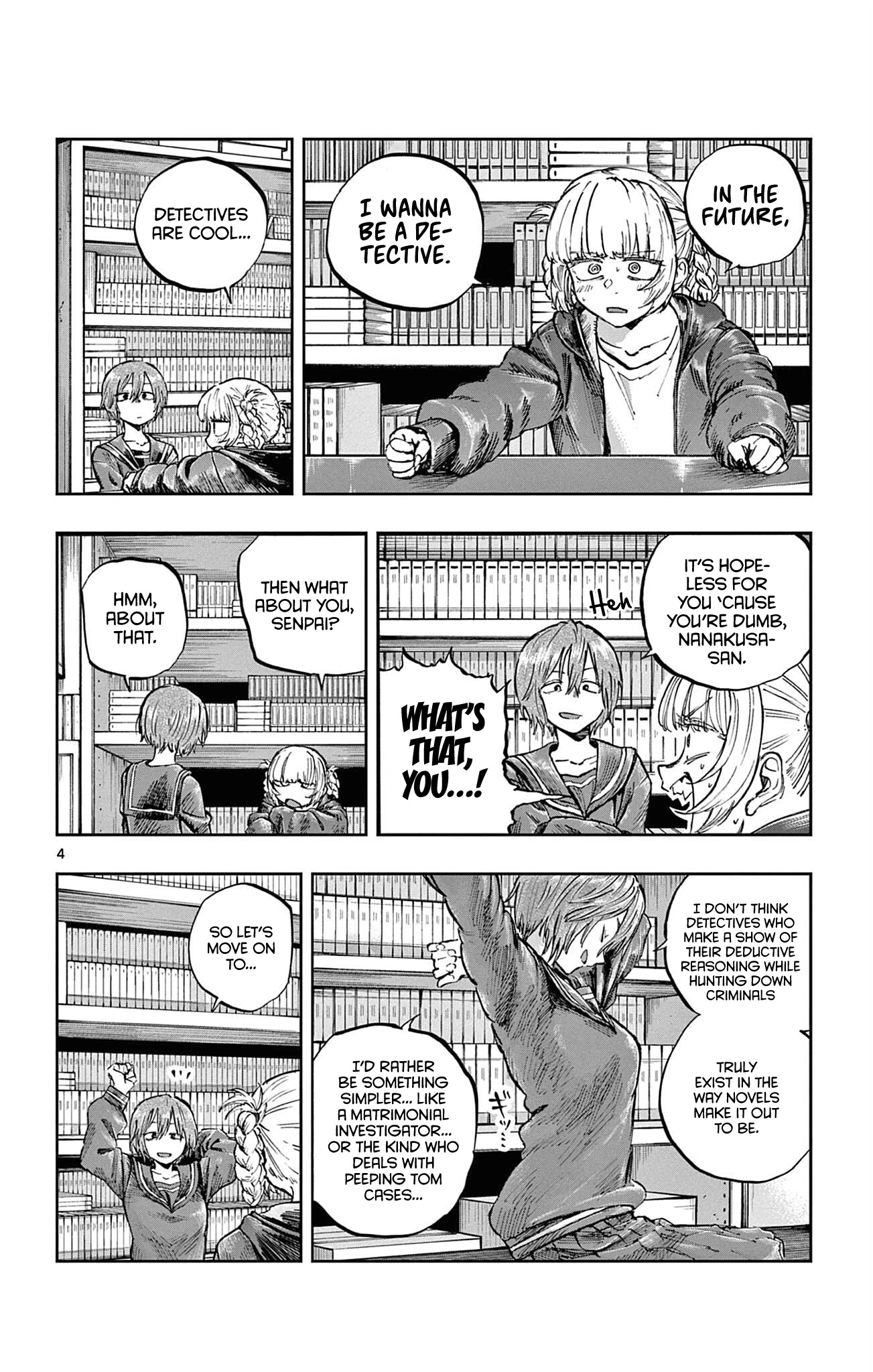 Song of the Night Walkers Chapter 76 page 4 - Chapter 76: ‘Cause You’re Dumb, Nanakusa-san