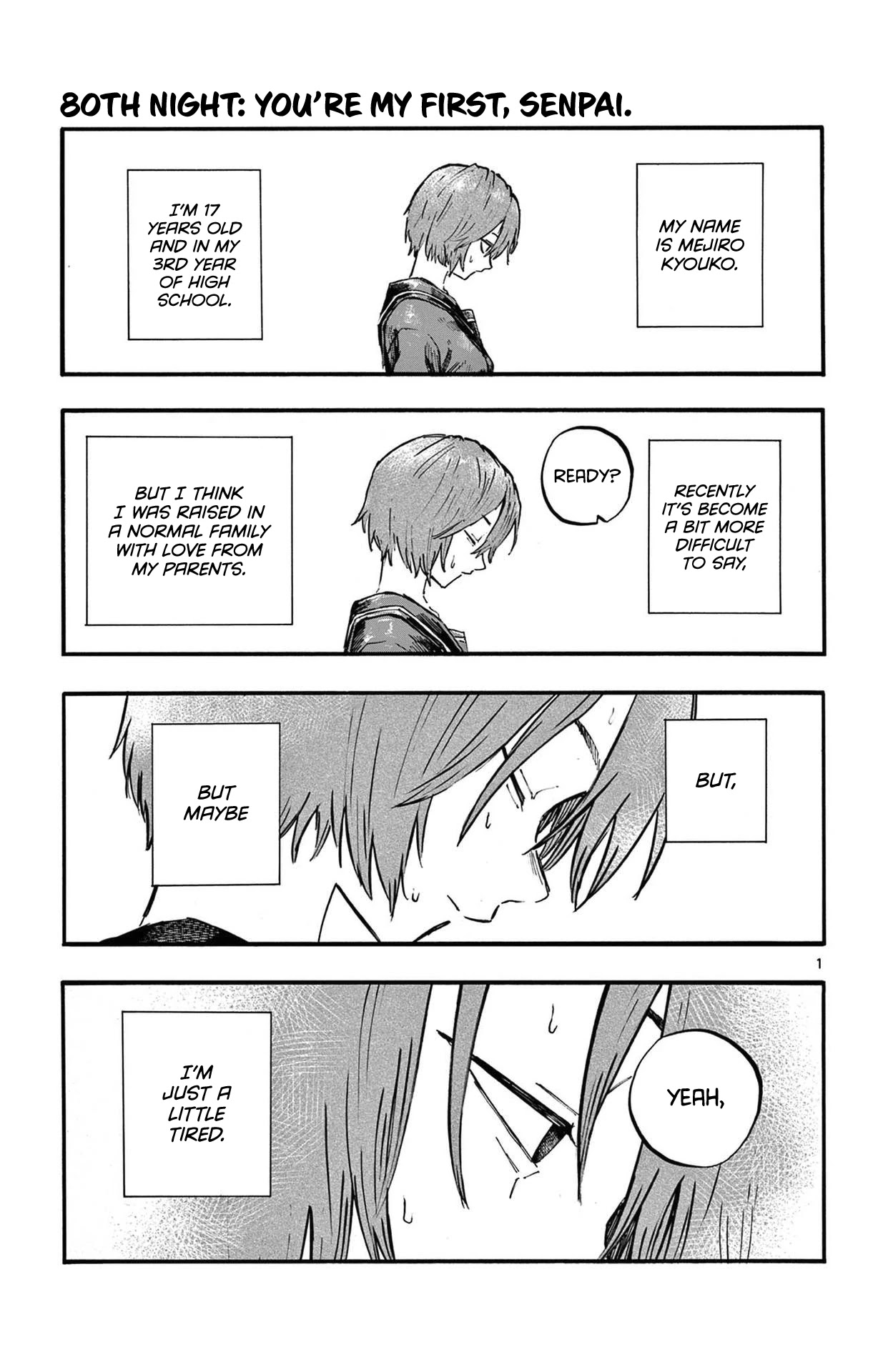 Song of the Night Walkers Chapter 80 page 1 - Chapter 80: You’re My First, Senpai.