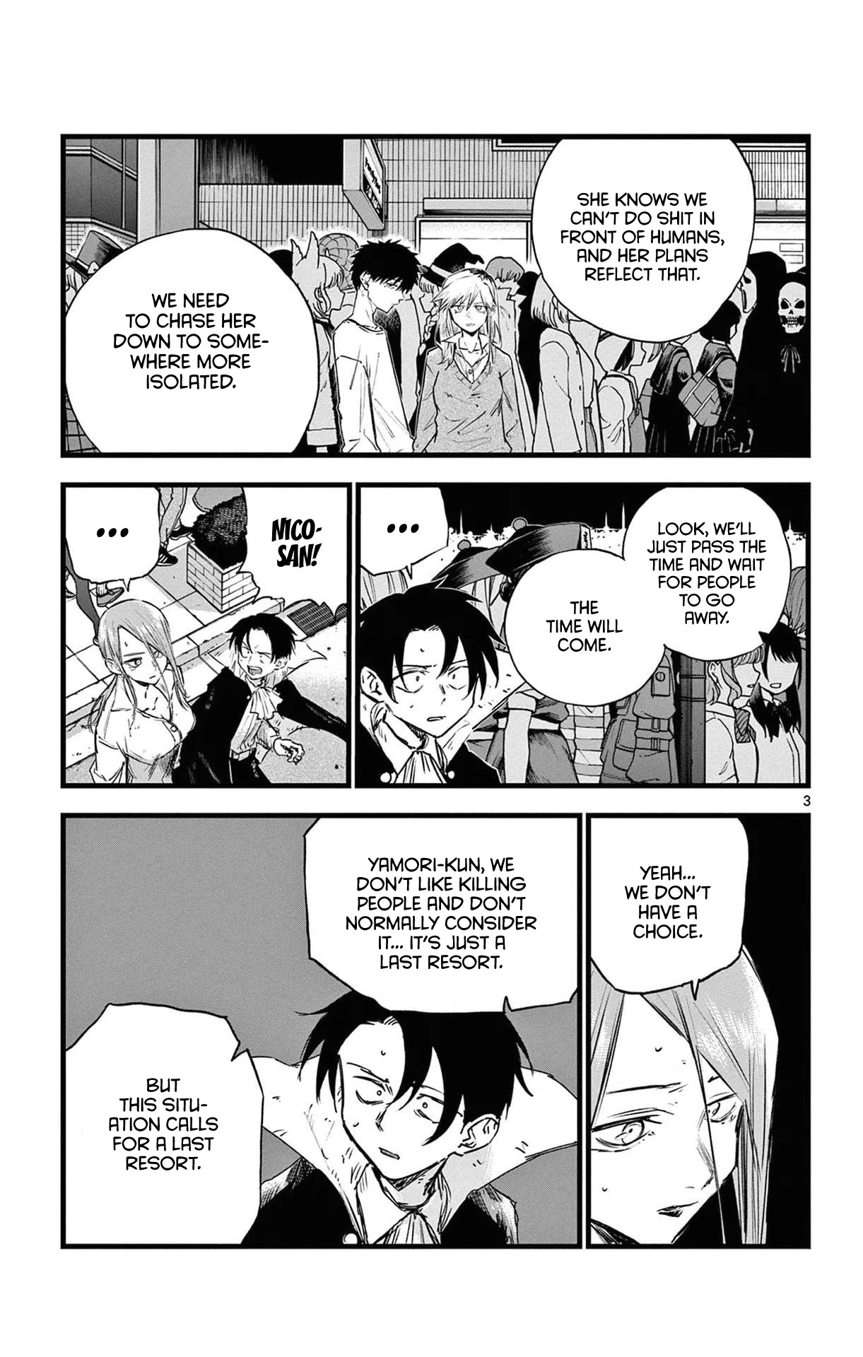 Song of the Night Walkers Chapter 86 page 3 - Chapter 86: Yamori-Kun, What Do You Want to Do?