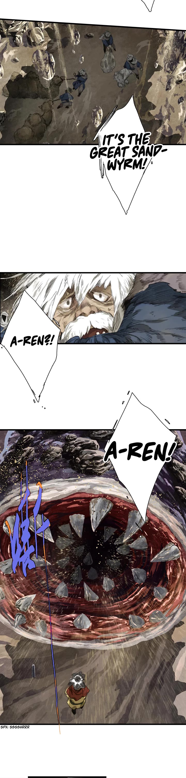 Song of the Sky Walkers Chapter 51.1 page 2 - Chapter 51.1: The Great Sandwyrm Strikes! (Part 1)