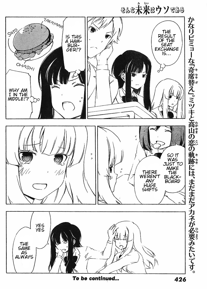 Sonna Mirai wa Uso de Aru Chapter 11 page 10 - Chapter 11: Miraculous Status Quo