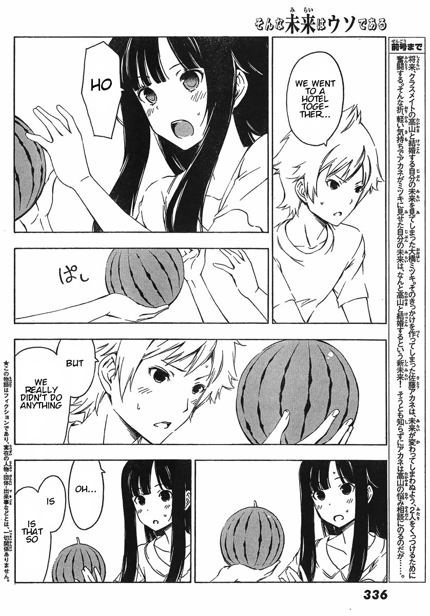 Sonna Mirai wa Uso de Aru Chapter 26 page 2 - Chapter 26: Rather Than That