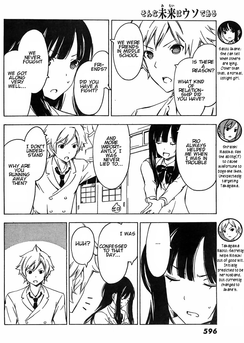 Sonna Mirai wa Uso de Aru Chapter 36 page 4 - Chapter 36: Close Friend