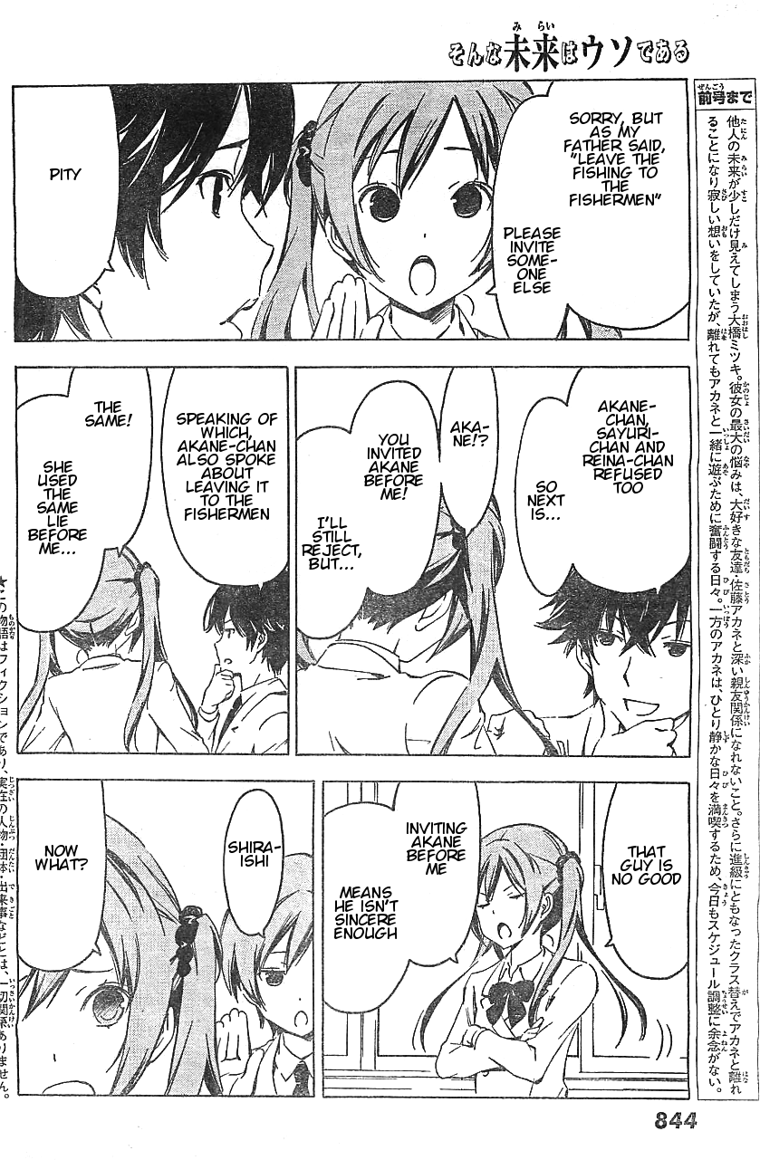 Sonna Mirai wa Uso de Aru Chapter 53 page 2 - Chapter 53: I Want to Scream