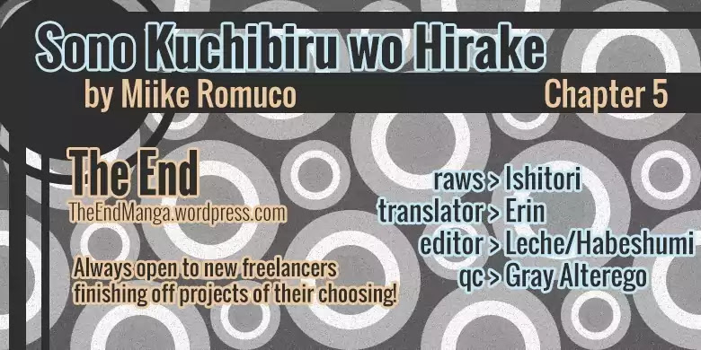 Sono Kuchibiru wo Hirake Chapter 5 page 1 - Chapter 5: Our Change [END]