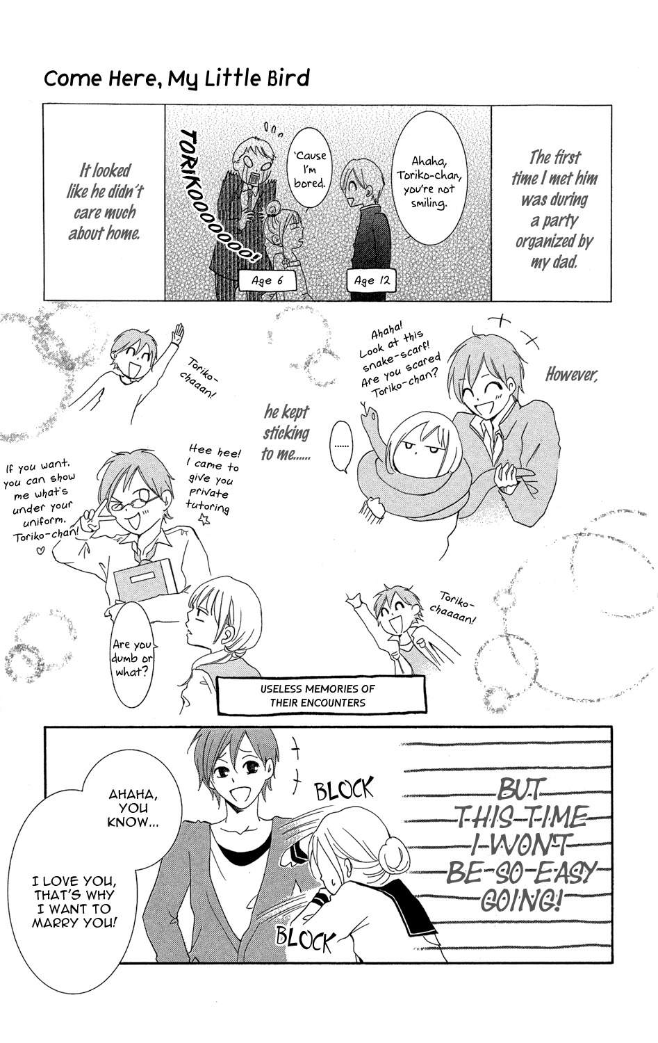 Sono Me, Kuchi hodo ni. Chapter 2 page 5 - Chapter 2: Come Closer, My Little Bird