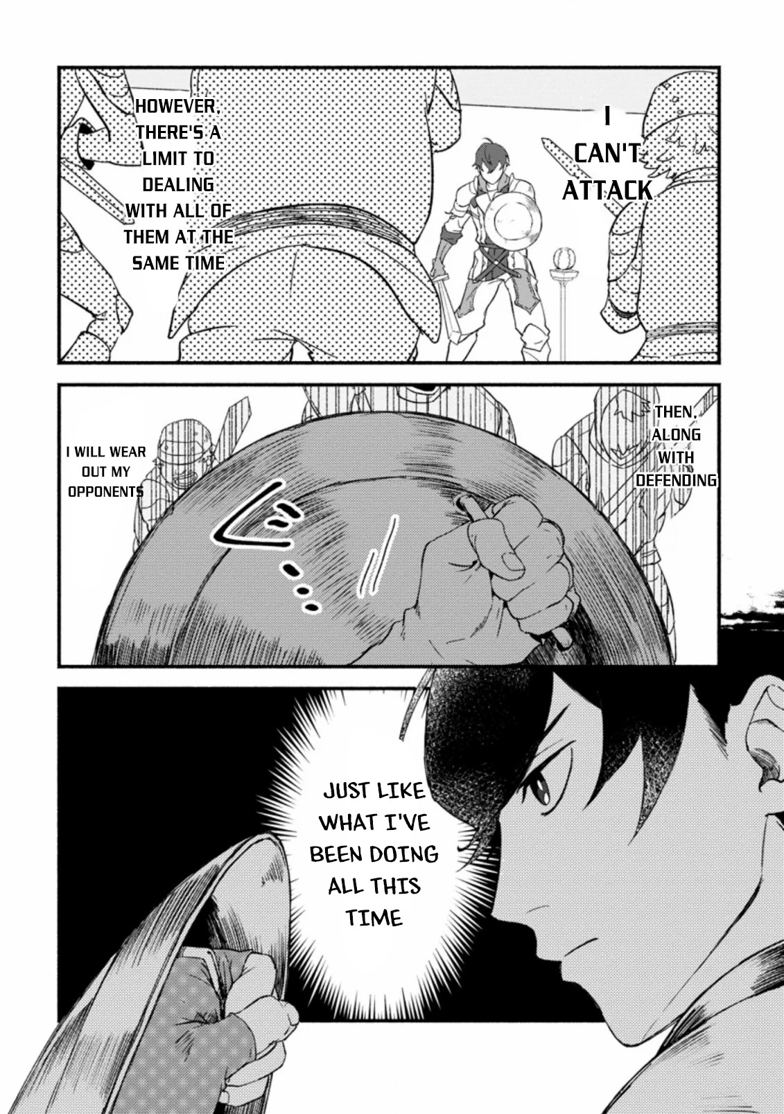 Sono Monban, Saikyou Nitsuki: Tsuihou Sareta Bougyo Ryoku 9999 no Senshi, Outo no Monban Toshite Musou Suru Chapter 1 page 24 - Chapter 1