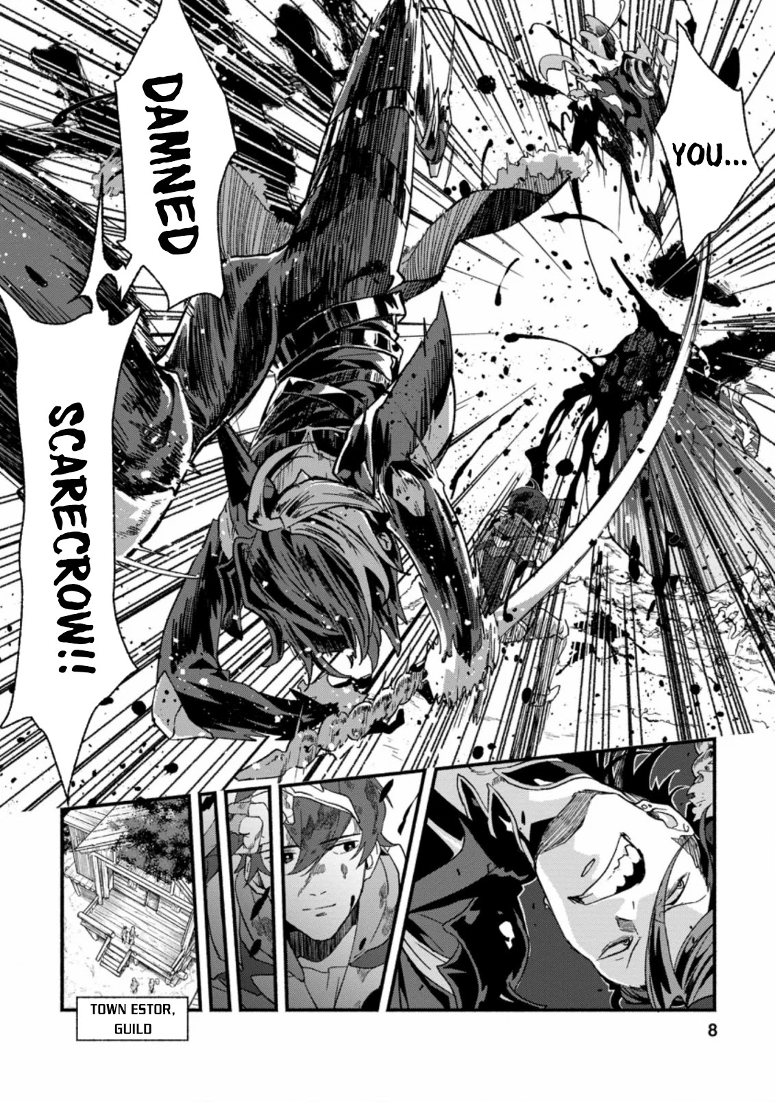 Sono Monban, Saikyou Nitsuki: Tsuihou Sareta Bougyo Ryoku 9999 no Senshi, Outo no Monban Toshite Musou Suru Chapter 1 page 7 - Chapter 1