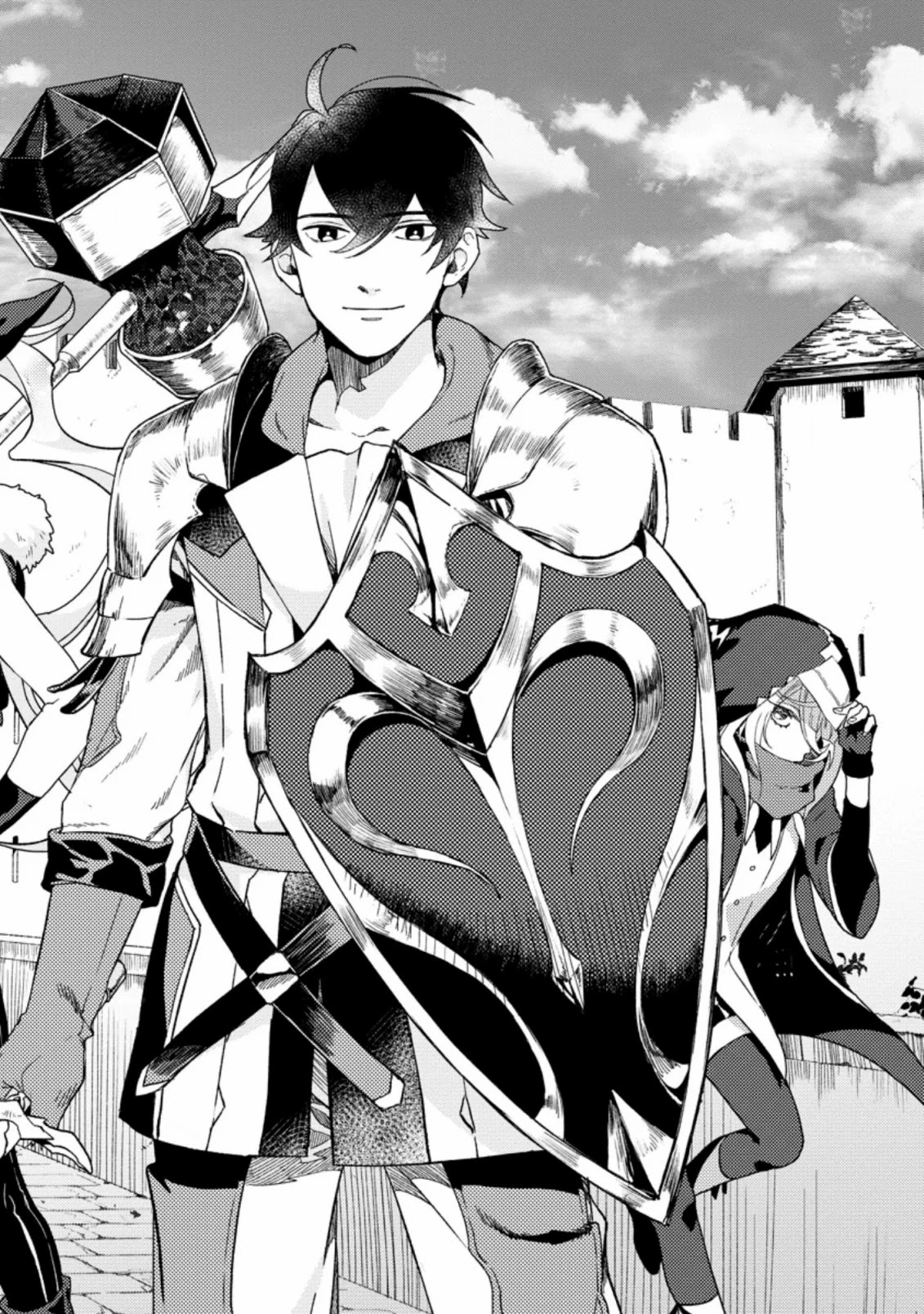 Sono Monban, Saikyou Nitsuki: Tsuihou Sareta Bougyo Ryoku 9999 no Senshi, Outo no Monban Toshite Musou Suru Chapter 1 page 9 - Chapter 1