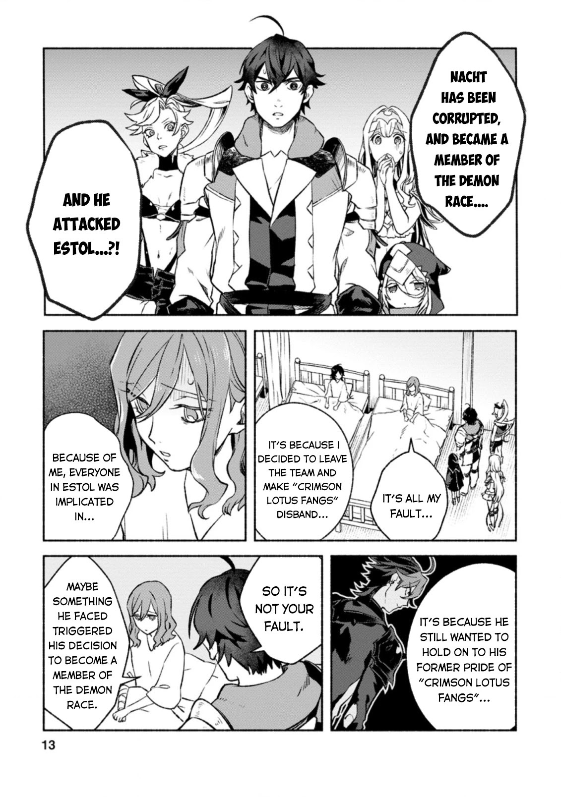 Sono Monban, Saikyou Nitsuki: Tsuihou Sareta Bougyo Ryoku 9999 no Senshi, Outo no Monban Toshite Musou Suru Chapter 11 page 12 - Chapter 11