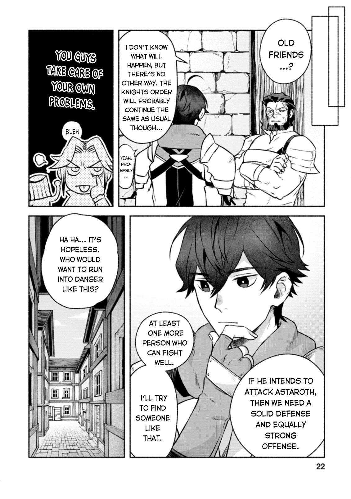 Sono Monban, Saikyou Nitsuki: Tsuihou Sareta Bougyo Ryoku 9999 no Senshi, Outo no Monban Toshite Musou Suru Chapter 11 page 21 - Chapter 11