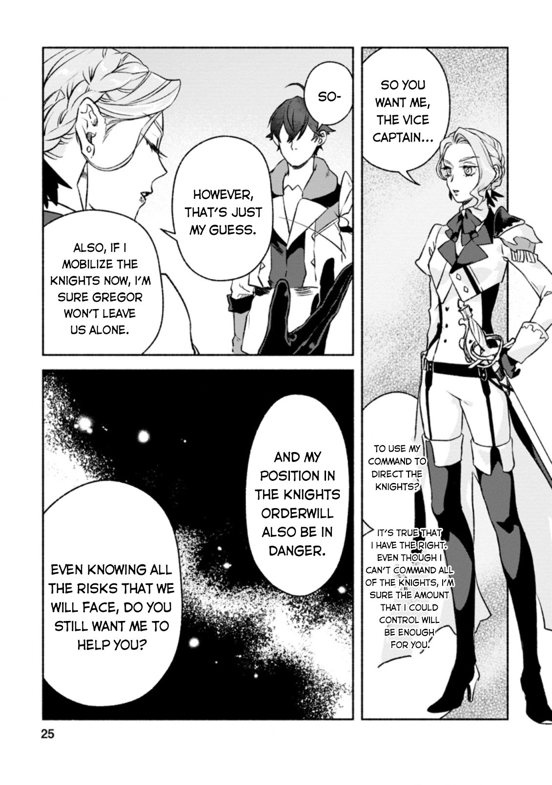 Sono Monban, Saikyou Nitsuki: Tsuihou Sareta Bougyo Ryoku 9999 no Senshi, Outo no Monban Toshite Musou Suru Chapter 11 page 24 - Chapter 11