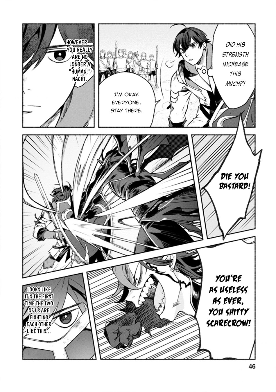 Sono Monban, Saikyou Nitsuki: Tsuihou Sareta Bougyo Ryoku 9999 no Senshi, Outo no Monban Toshite Musou Suru Chapter 12 page 15 - Chapter 12