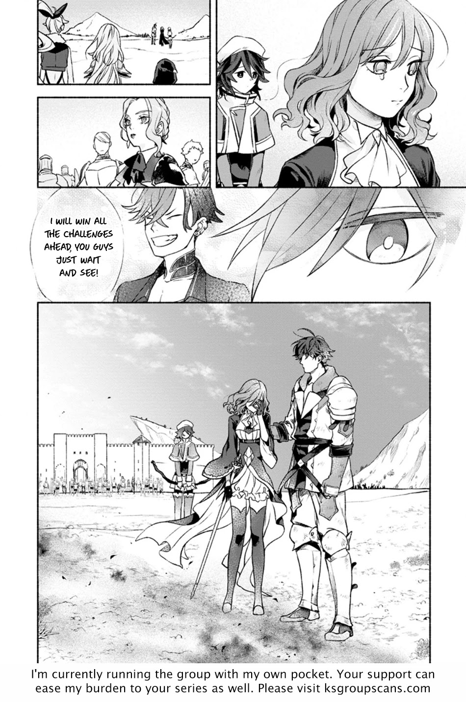 Sono Monban, Saikyou Nitsuki: Tsuihou Sareta Bougyo Ryoku 9999 no Senshi, Outo no Monban Toshite Musou Suru Chapter 12 page 32 - Chapter 12