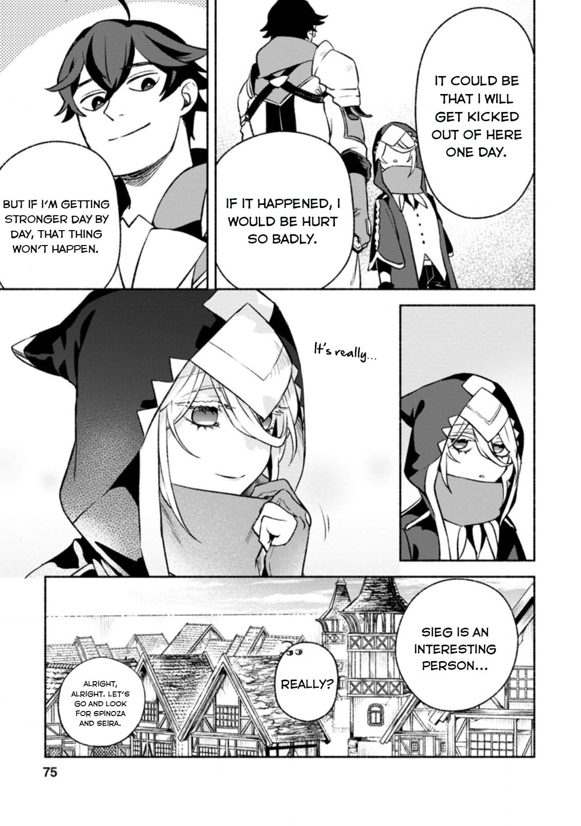 Sono Monban, Saikyou Nitsuki: Tsuihou Sareta Bougyo Ryoku 9999 no Senshi, Outo no Monban Toshite Musou Suru Chapter 13 page 12 - Chapter 13