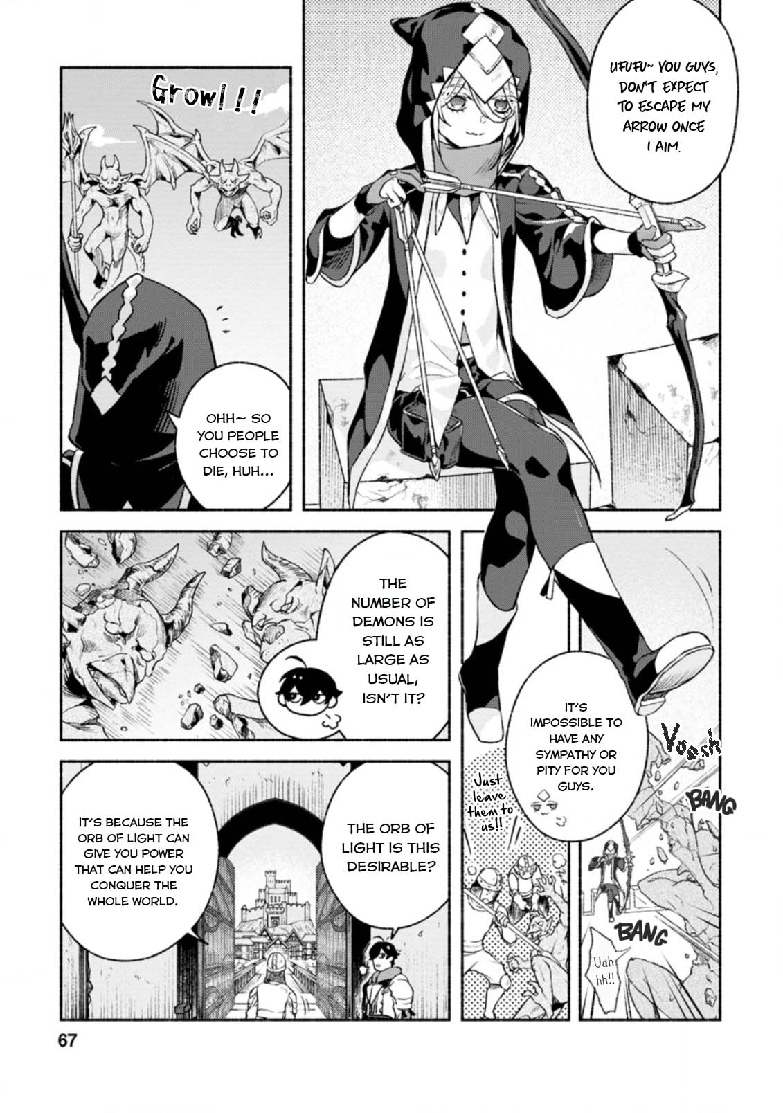 Sono Monban, Saikyou Nitsuki: Tsuihou Sareta Bougyo Ryoku 9999 no Senshi, Outo no Monban Toshite Musou Suru Chapter 13 page 4 - Chapter 13