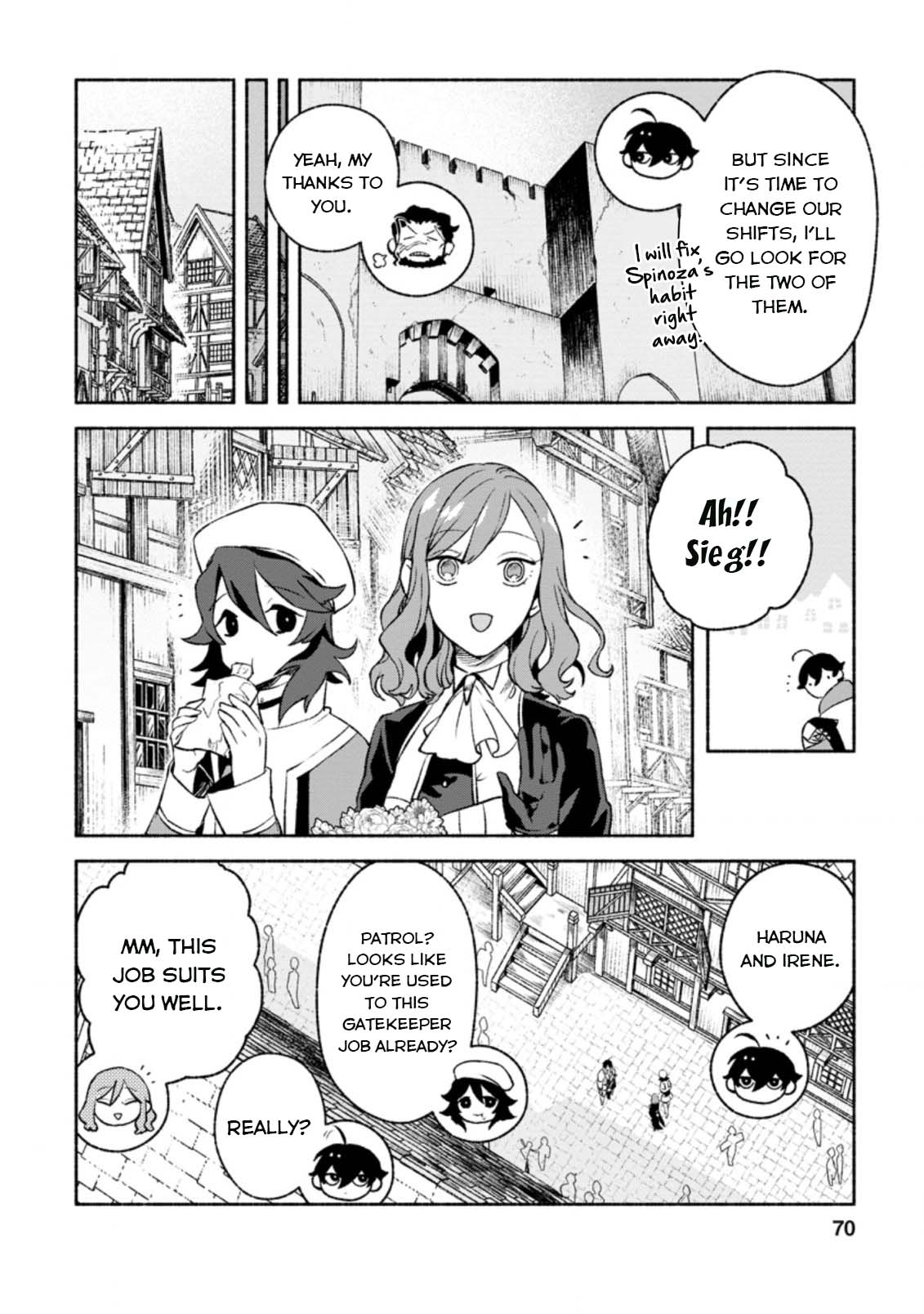 Sono Monban, Saikyou Nitsuki: Tsuihou Sareta Bougyo Ryoku 9999 no Senshi, Outo no Monban Toshite Musou Suru Chapter 13 page 7 - Chapter 13