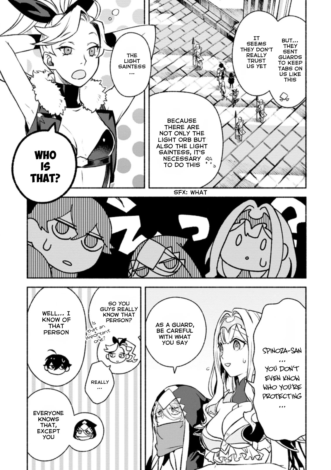 Sono Monban, Saikyou Nitsuki: Tsuihou Sareta Bougyo Ryoku 9999 no Senshi, Outo no Monban Toshite Musou Suru Chapter 14.1 page 5 - Chapter 14.1
