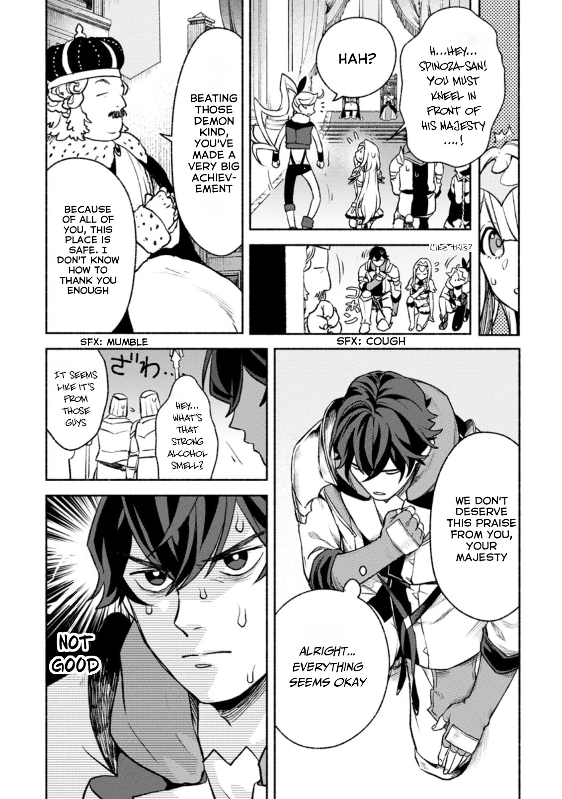 Sono Monban, Saikyou Nitsuki: Tsuihou Sareta Bougyo Ryoku 9999 no Senshi, Outo no Monban Toshite Musou Suru Chapter 14.1 page 9 - Chapter 14.1