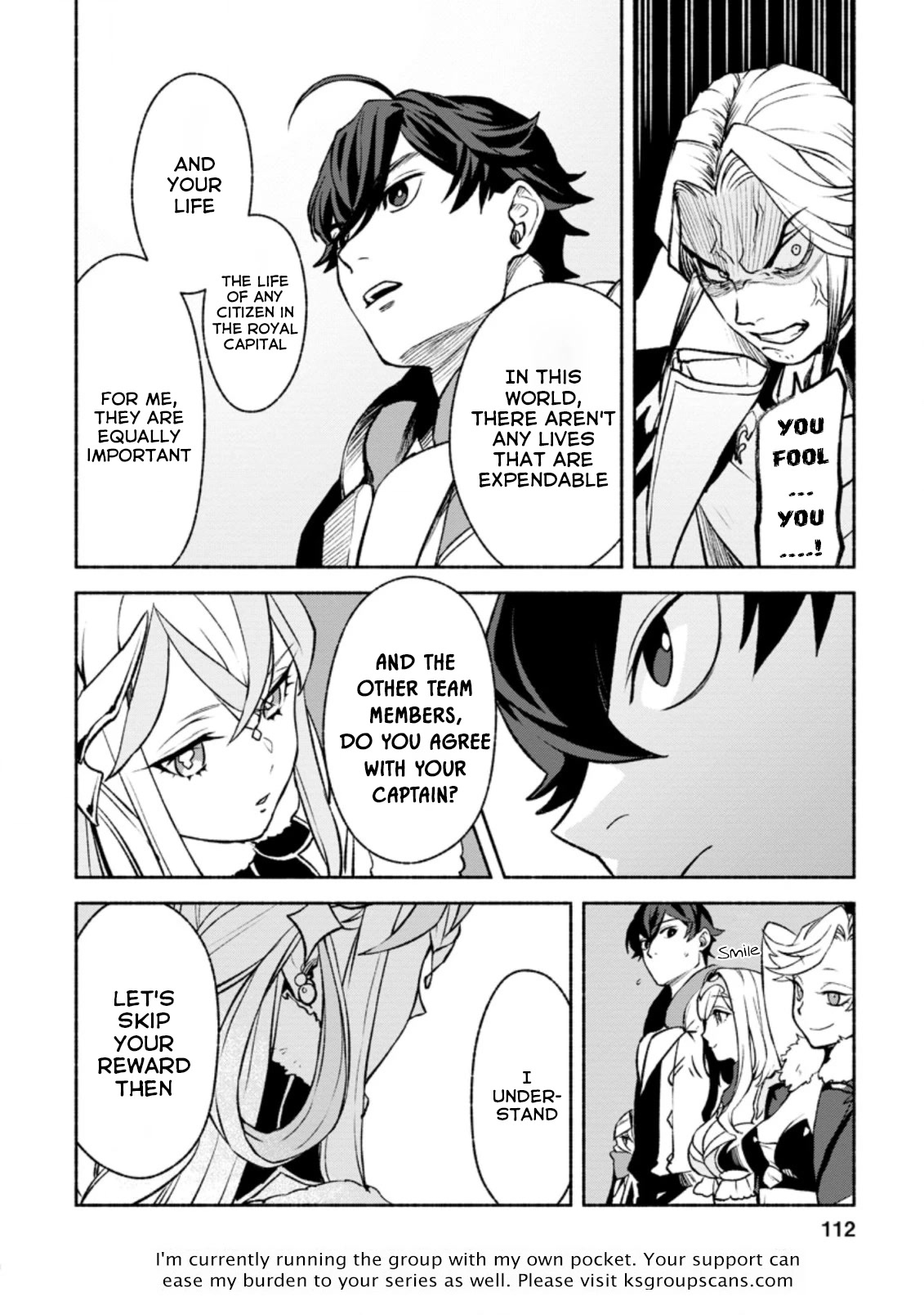 Sono Monban, Saikyou Nitsuki: Tsuihou Sareta Bougyo Ryoku 9999 no Senshi, Outo no Monban Toshite Musou Suru Chapter 14.2 page 11 - Chapter 14.2
