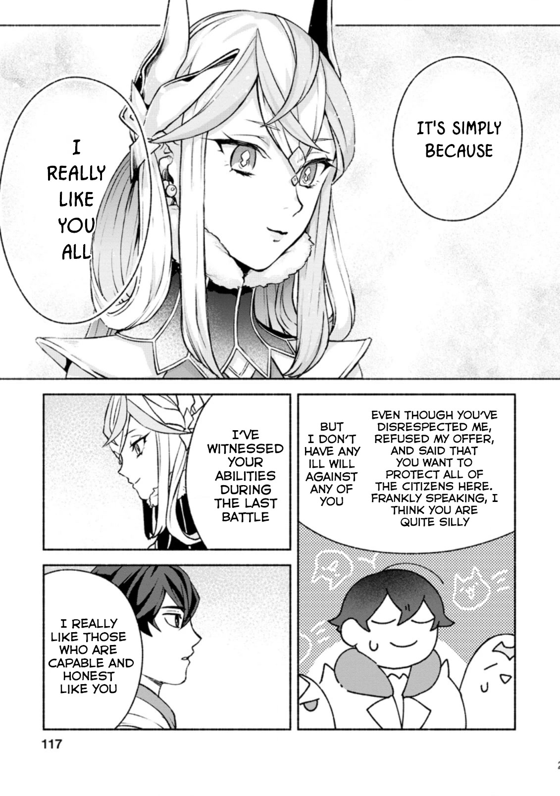 Sono Monban, Saikyou Nitsuki: Tsuihou Sareta Bougyo Ryoku 9999 no Senshi, Outo no Monban Toshite Musou Suru Chapter 14.3 page 6 - Chapter 14.3
