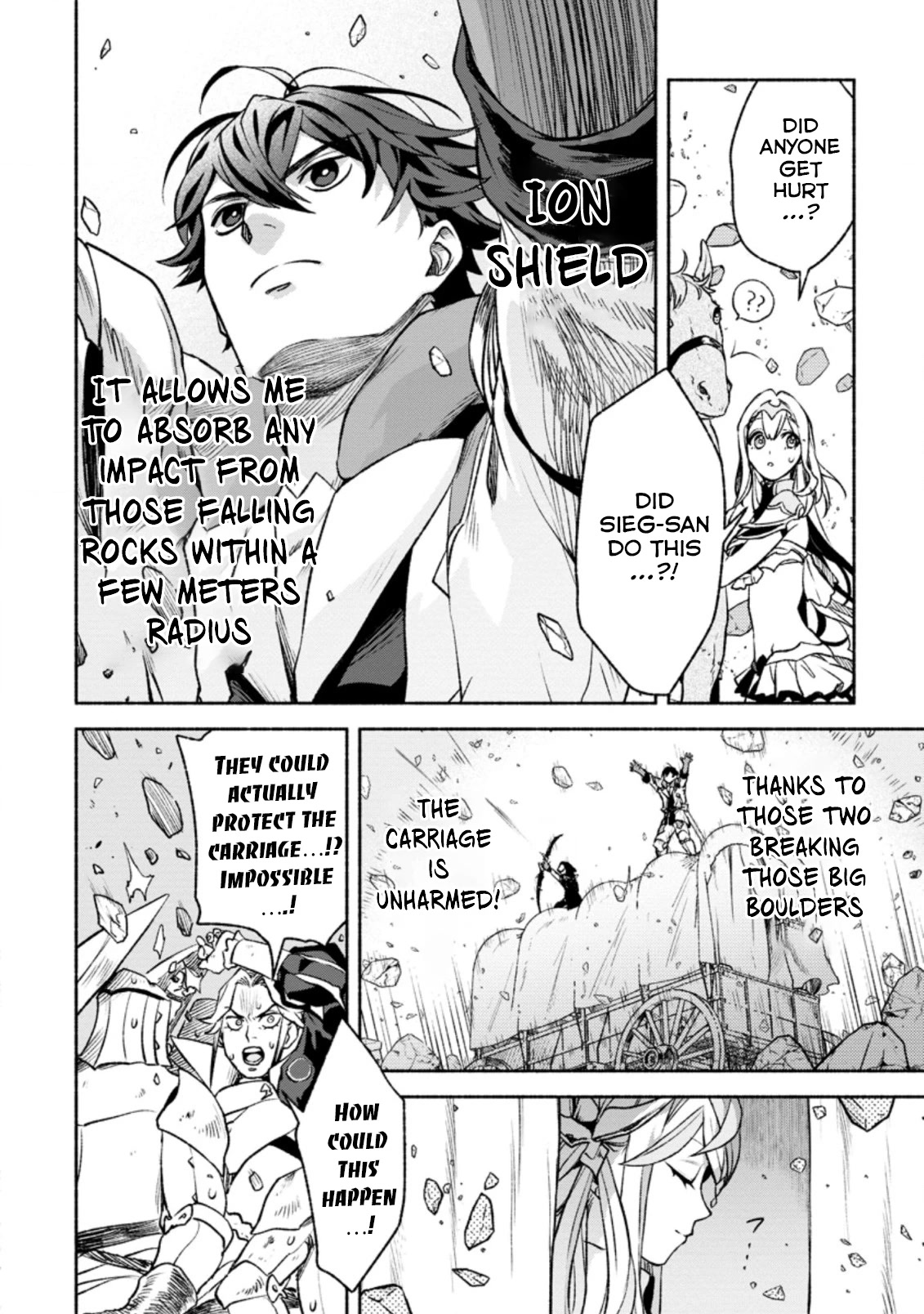 Sono Monban, Saikyou Nitsuki: Tsuihou Sareta Bougyo Ryoku 9999 no Senshi, Outo no Monban Toshite Musou Suru Chapter 15 page 14 - Chapter 15