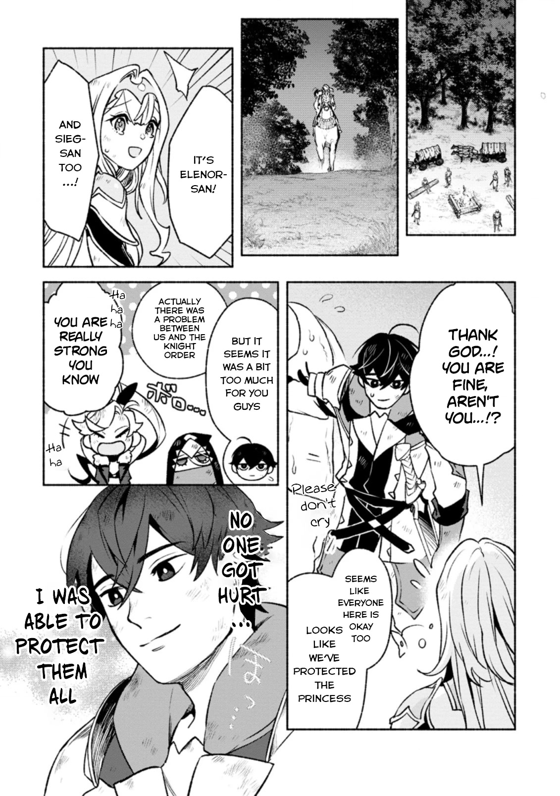 Sono Monban, Saikyou Nitsuki: Tsuihou Sareta Bougyo Ryoku 9999 no Senshi, Outo no Monban Toshite Musou Suru Chapter 16 page 10 - Chapter 16