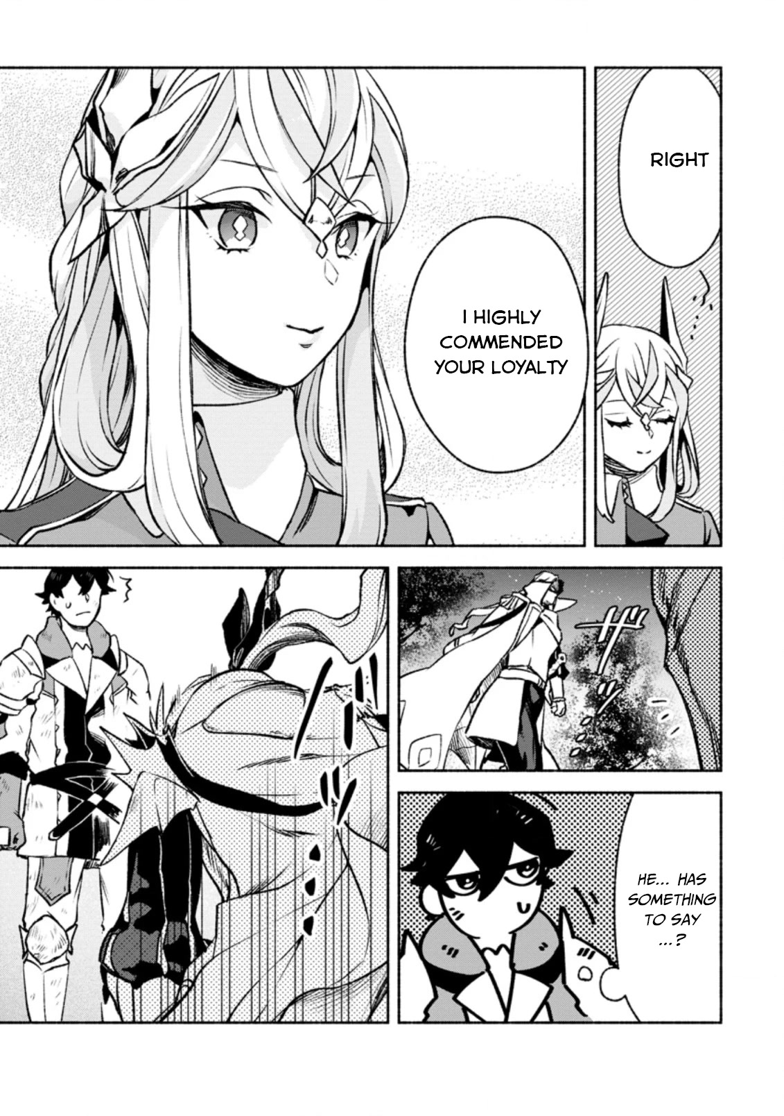 Sono Monban, Saikyou Nitsuki: Tsuihou Sareta Bougyo Ryoku 9999 no Senshi, Outo no Monban Toshite Musou Suru Chapter 16 page 12 - Chapter 16