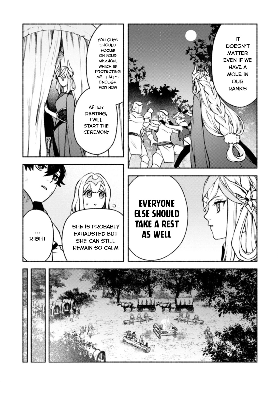 Sono Monban, Saikyou Nitsuki: Tsuihou Sareta Bougyo Ryoku 9999 no Senshi, Outo no Monban Toshite Musou Suru Chapter 16 page 15 - Chapter 16
