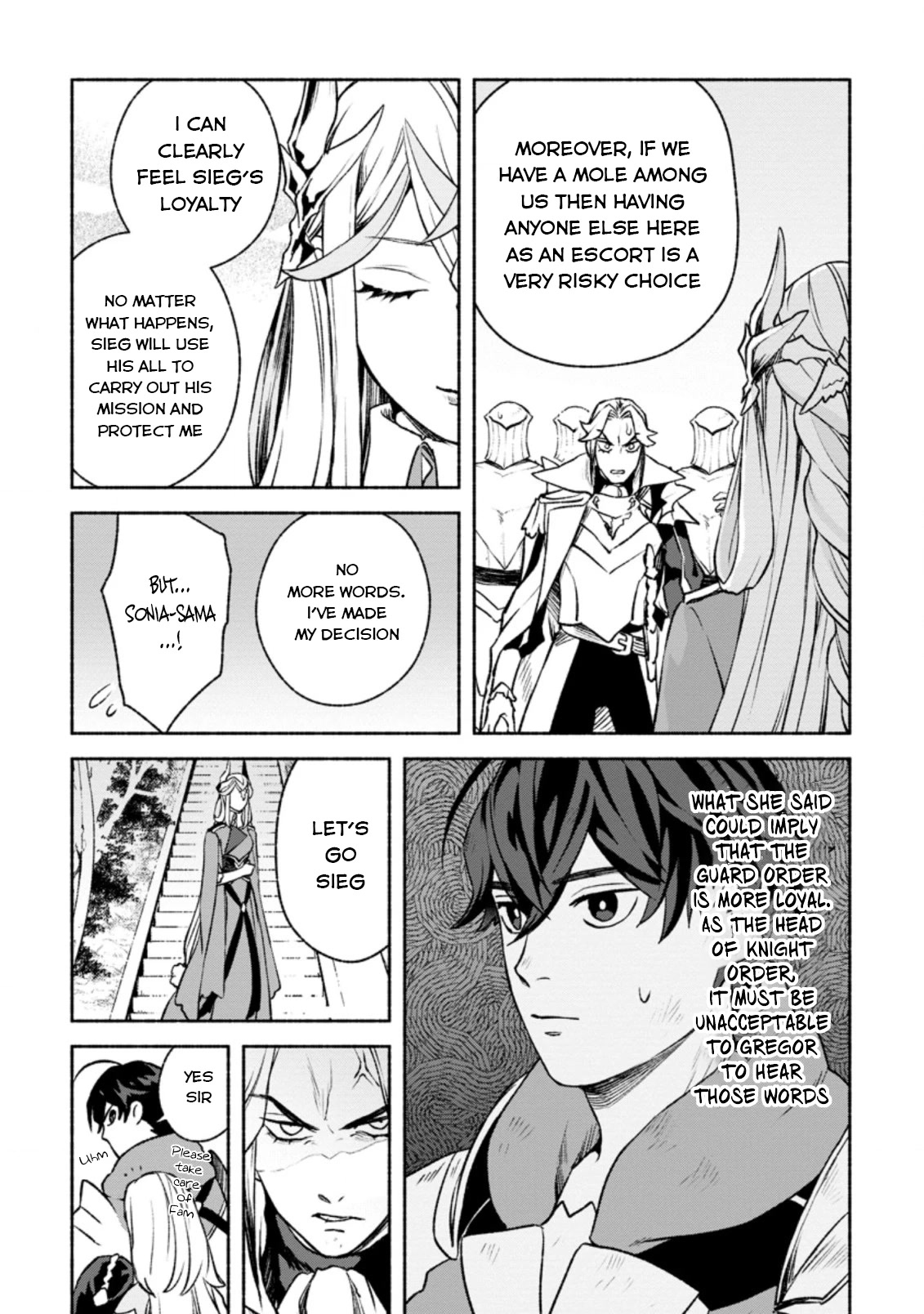 Sono Monban, Saikyou Nitsuki: Tsuihou Sareta Bougyo Ryoku 9999 no Senshi, Outo no Monban Toshite Musou Suru Chapter 16 page 20 - Chapter 16