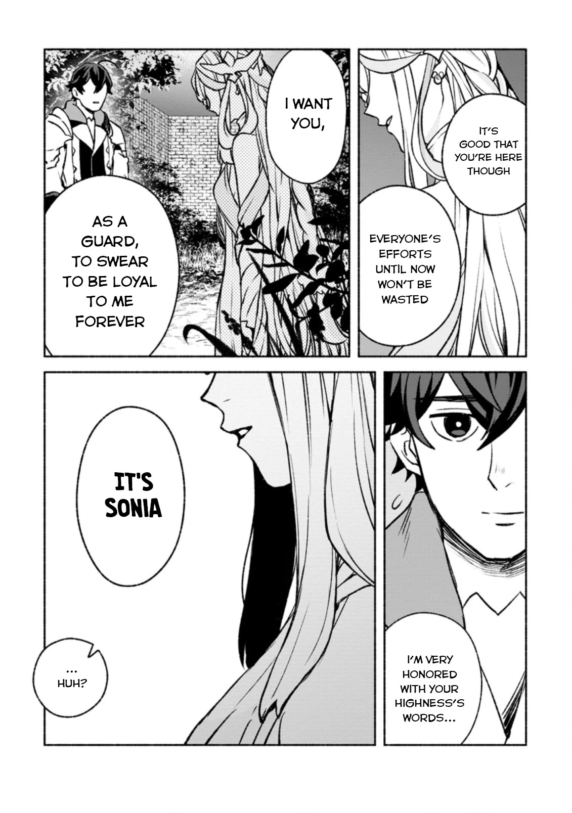 Sono Monban, Saikyou Nitsuki: Tsuihou Sareta Bougyo Ryoku 9999 no Senshi, Outo no Monban Toshite Musou Suru Chapter 16 page 24 - Chapter 16