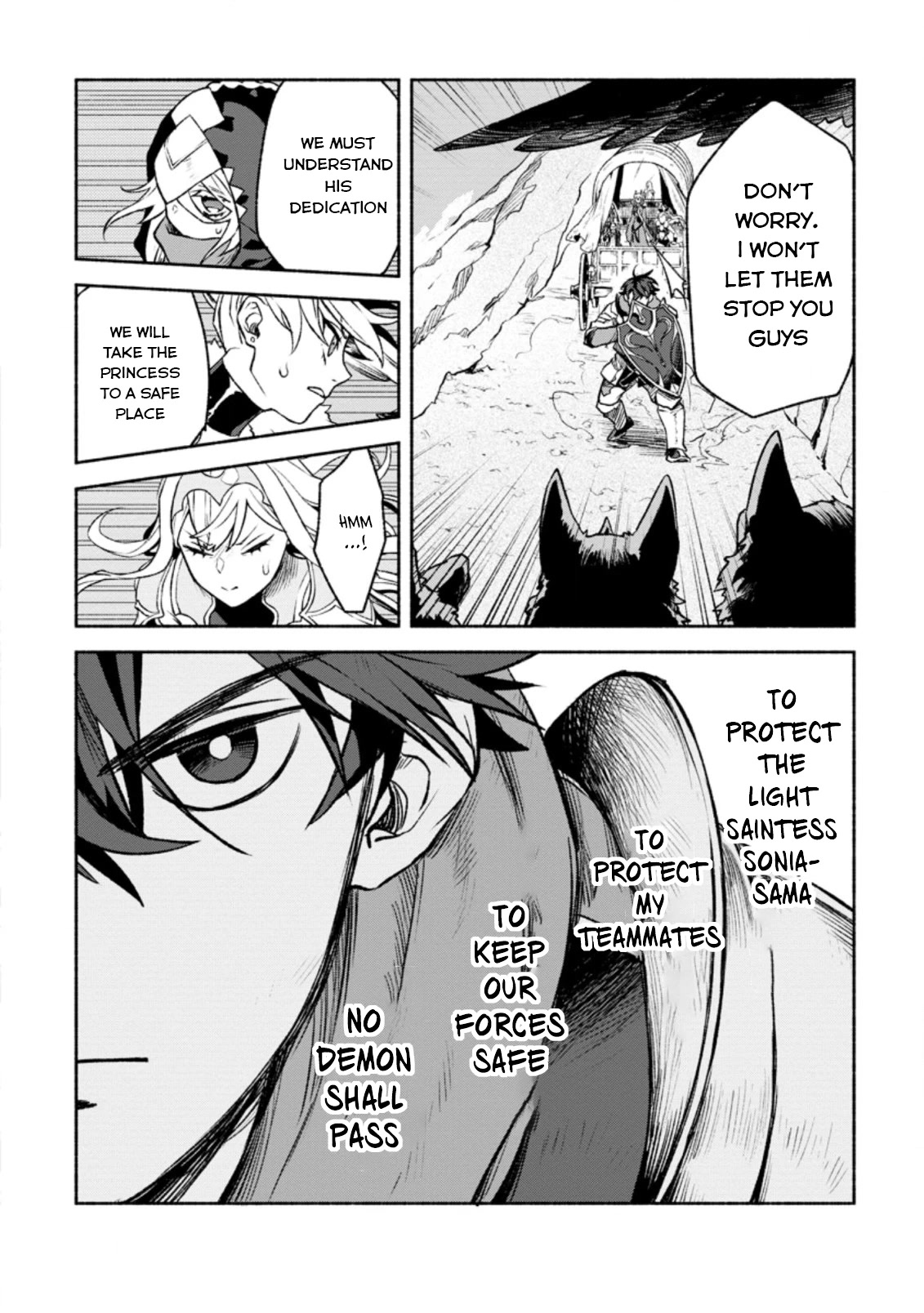 Sono Monban, Saikyou Nitsuki: Tsuihou Sareta Bougyo Ryoku 9999 no Senshi, Outo no Monban Toshite Musou Suru Chapter 16 page 3 - Chapter 16