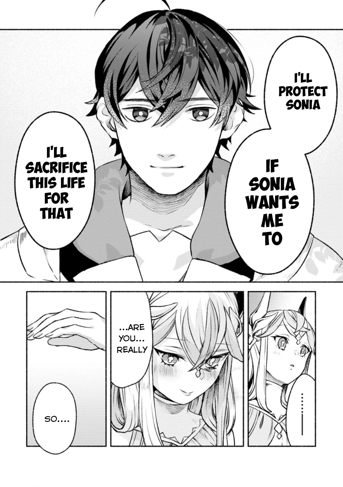 Sono Monban, Saikyou Nitsuki: Tsuihou Sareta Bougyo Ryoku 9999 no Senshi, Outo no Monban Toshite Musou Suru Chapter 17 page 6 - Chapter 17