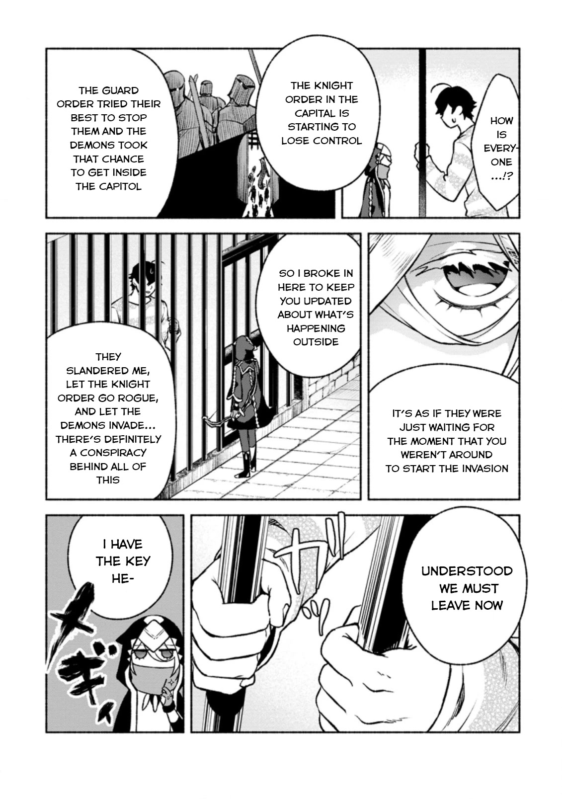 Sono Monban, Saikyou Nitsuki: Tsuihou Sareta Bougyo Ryoku 9999 no Senshi, Outo no Monban Toshite Musou Suru Chapter 18 page 25 - Chapter 18
