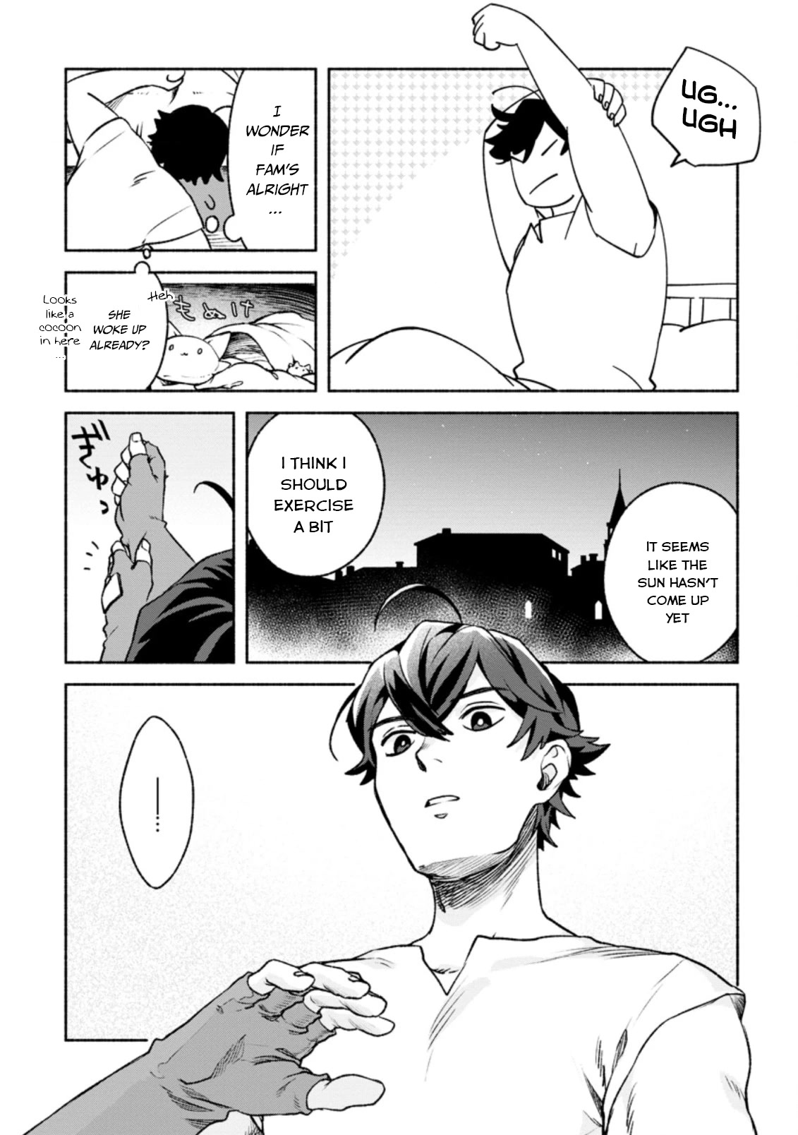 Sono Monban, Saikyou Nitsuki: Tsuihou Sareta Bougyo Ryoku 9999 no Senshi, Outo no Monban Toshite Musou Suru Chapter 18 page 3 - Chapter 18